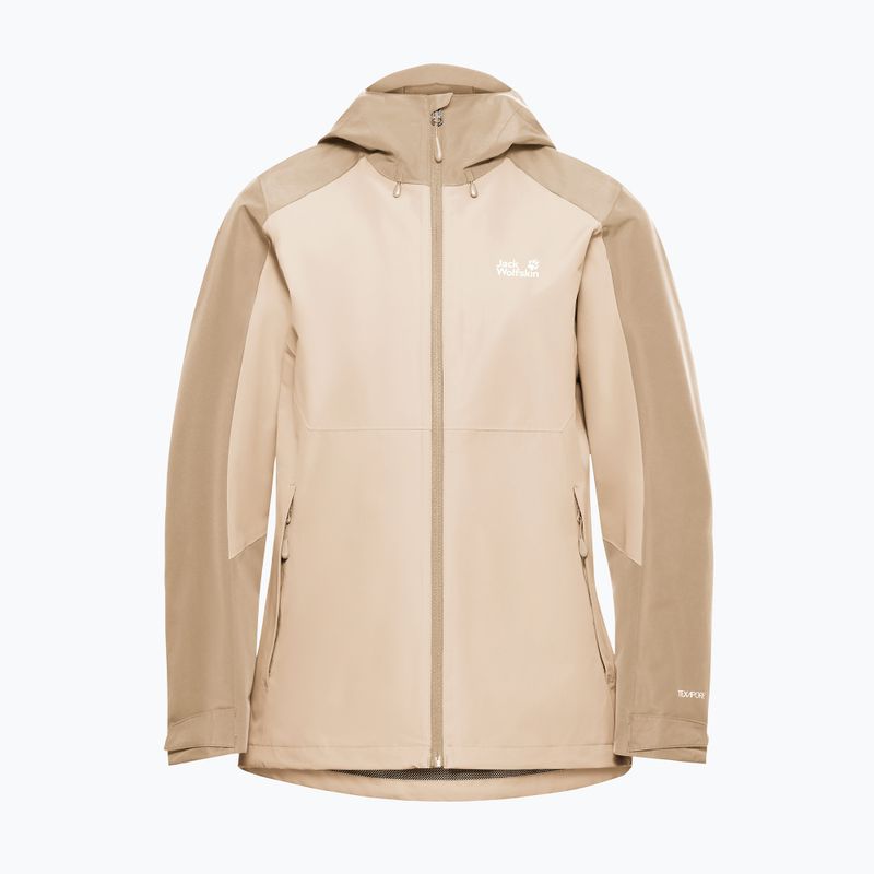 Куртка дощовик жіноча Jack Wolfskin Wildbound 2L oyster 7