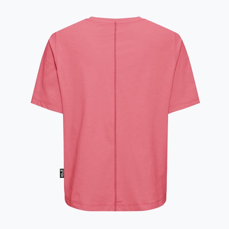 Футболка трекінгова жіноча Jack Wolfskin Travel T evening rose 6