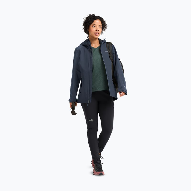 Куртка дощовик жіноча Jack Wolfskin Wildbound 2L midnight sky 2