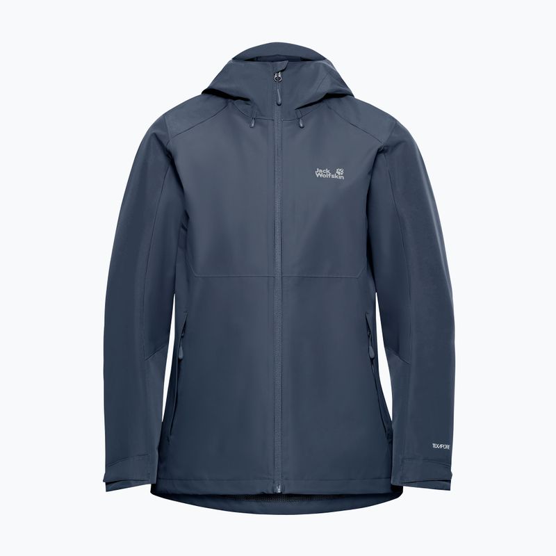 Куртка дощовик жіноча Jack Wolfskin Wildbound 2L midnight sky 7