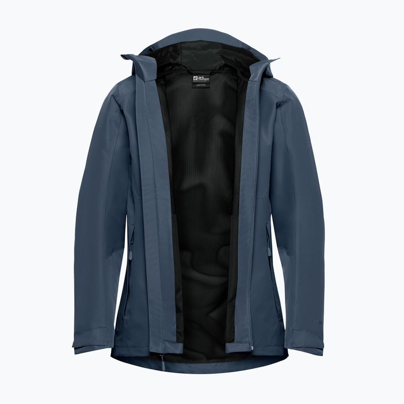 Куртка дощовик жіноча Jack Wolfskin Wildbound 2L midnight sky 8