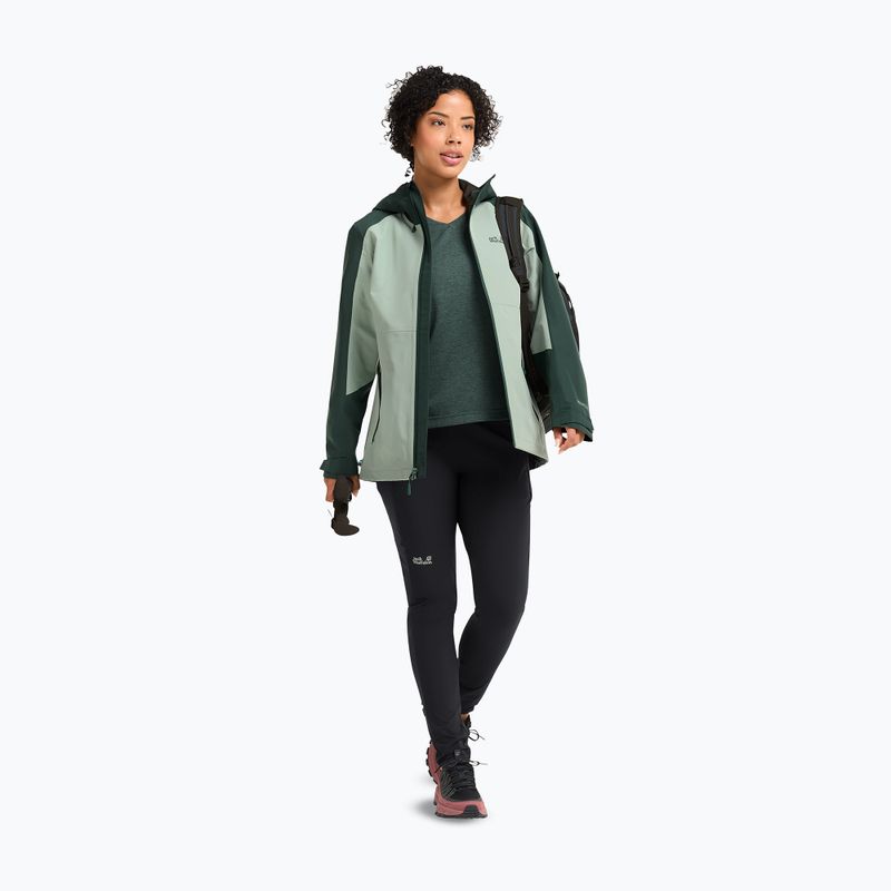 Куртка дощовик жіноча Jack Wolfskin Wildbound 2L green zinnia 2