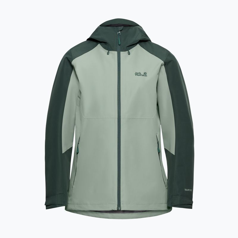 Куртка дощовик жіноча Jack Wolfskin Wildbound 2L green zinnia 7