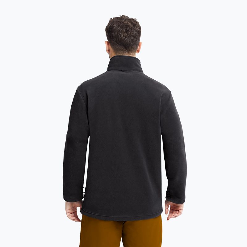 Кофта флісова чоловіча Jack Wolfskin Taunus 200 Full Zip black 3