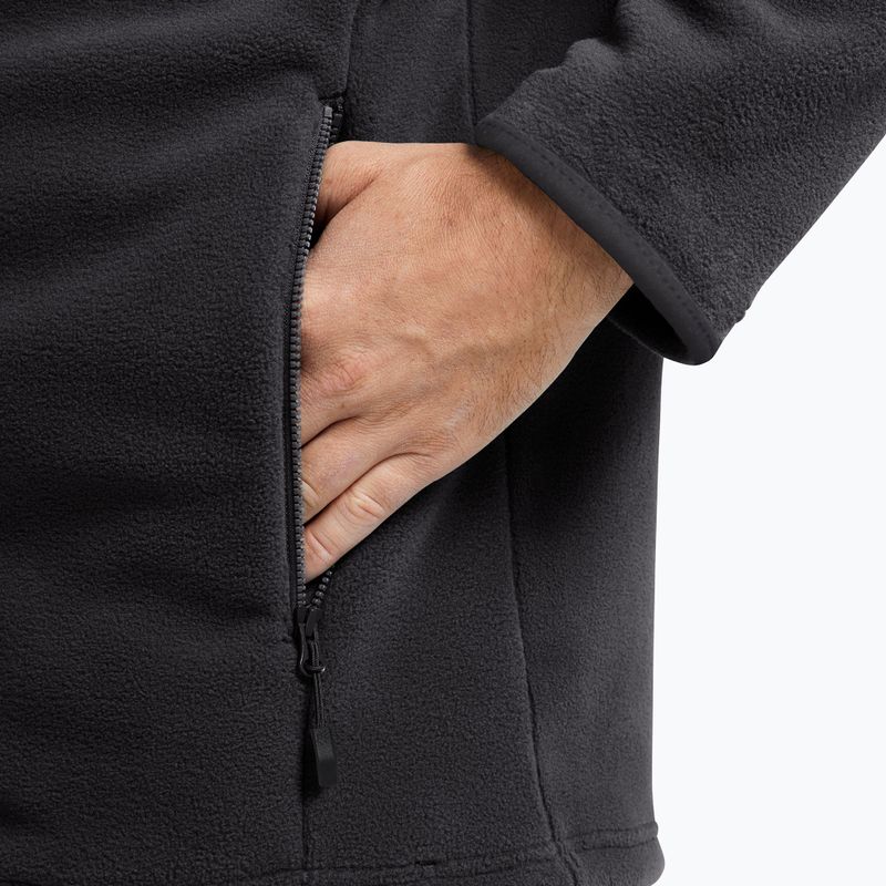 Кофта флісова чоловіча Jack Wolfskin Taunus 200 Full Zip black 6