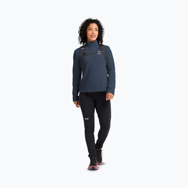 Кофта флісова жіноча Jack Wolfskin Taunus 100 Half Zip midnight sky 2