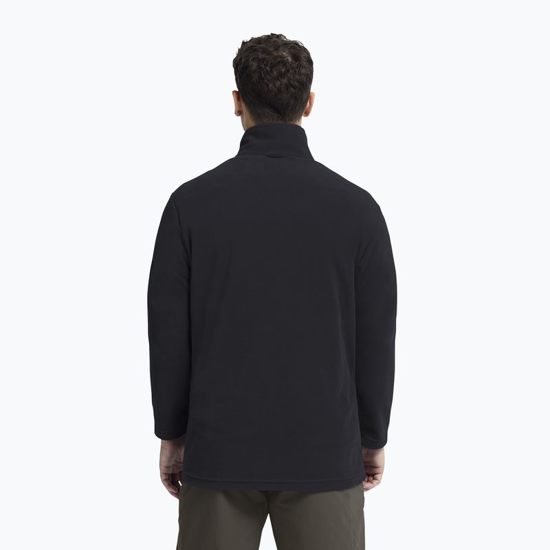 Кофта флісова чоловіча Jack Wolfskin Taunus 100 Full Zip black 3