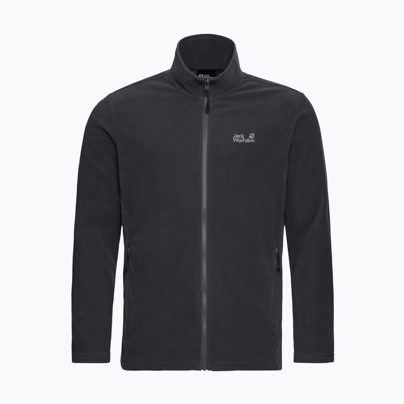 Кофта флісова чоловіча Jack Wolfskin Taunus 100 Full Zip black 7