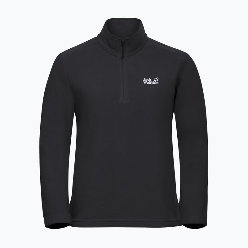 Кофта флісова жіноча Jack Wolfskin Taunus 100 Half Zip black 5