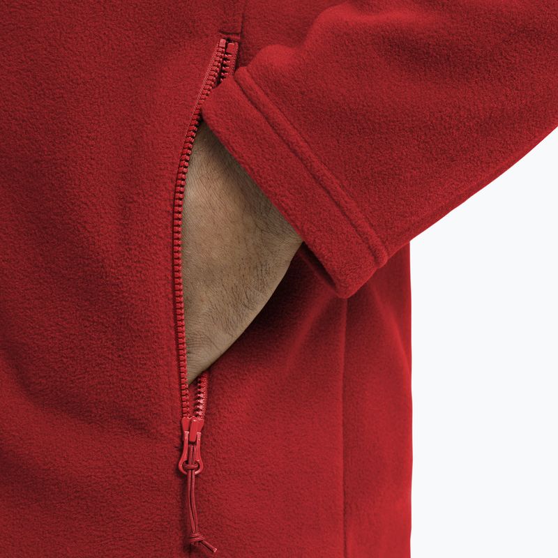 Кофта флісова чоловіча Jack Wolfskin Taunus 100 Full Zip siren red 5