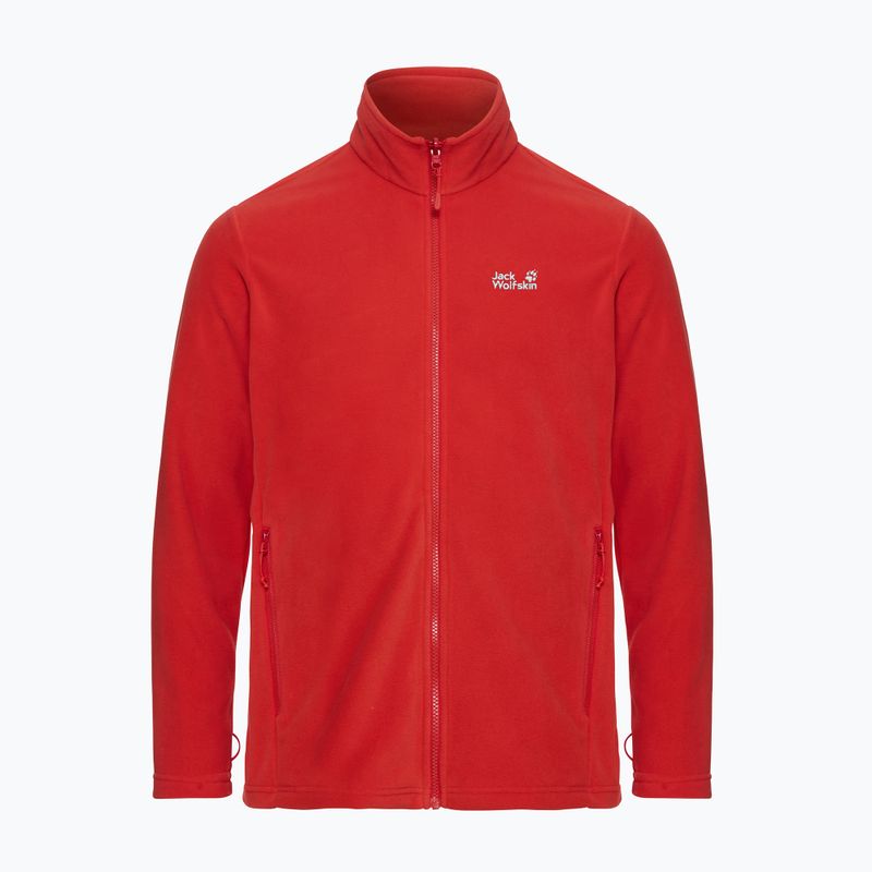 Кофта флісова чоловіча Jack Wolfskin Taunus 100 Full Zip siren red 7