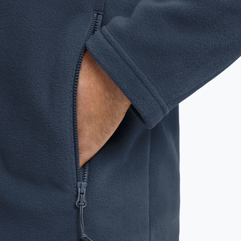 Кофта флісова чоловіча Jack Wolfskin Taunus 100 Full Zip midnight sky 5