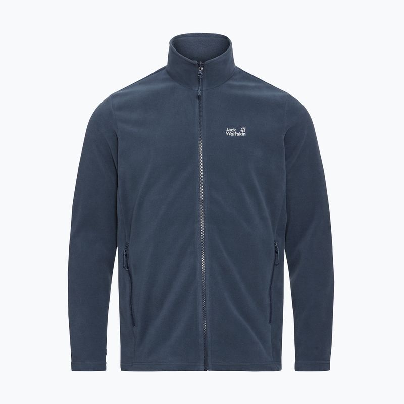Кофта флісова чоловіча Jack Wolfskin Taunus 100 Full Zip midnight sky 7