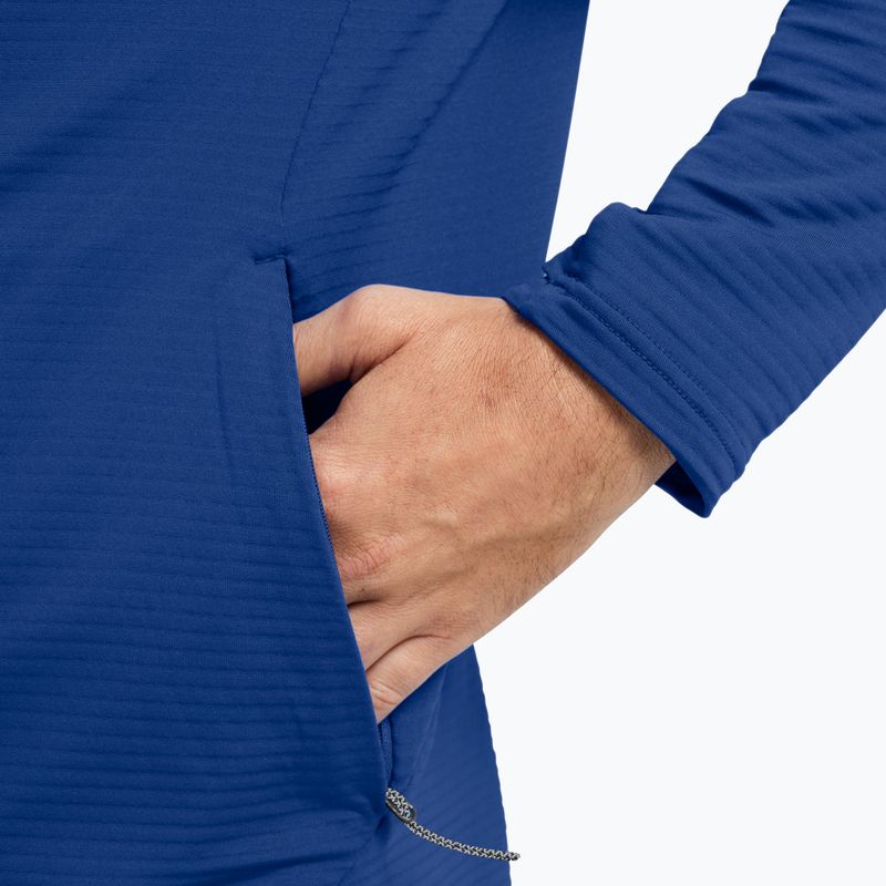 Кофта трекінгова чоловіча  Jack Wolfskin Litestride Full Zip blue orchid 5