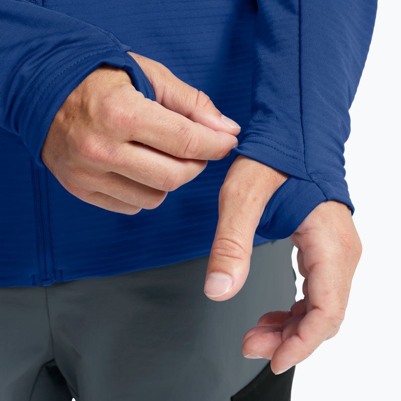 Кофта трекінгова чоловіча  Jack Wolfskin Litestride Full Zip blue orchid 6