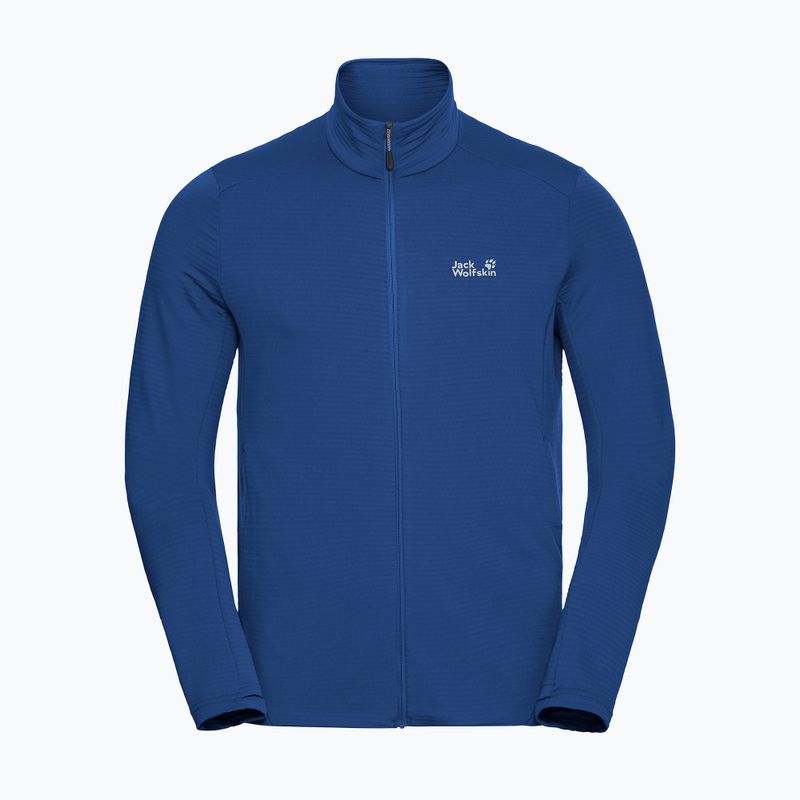 Кофта трекінгова чоловіча  Jack Wolfskin Litestride Full Zip blue orchid 7