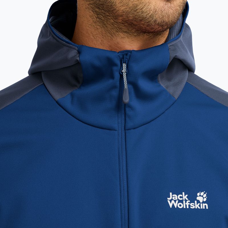 Куртка софтшелл чоловіча Jack Wolfskin Skyvail blue orchid 4