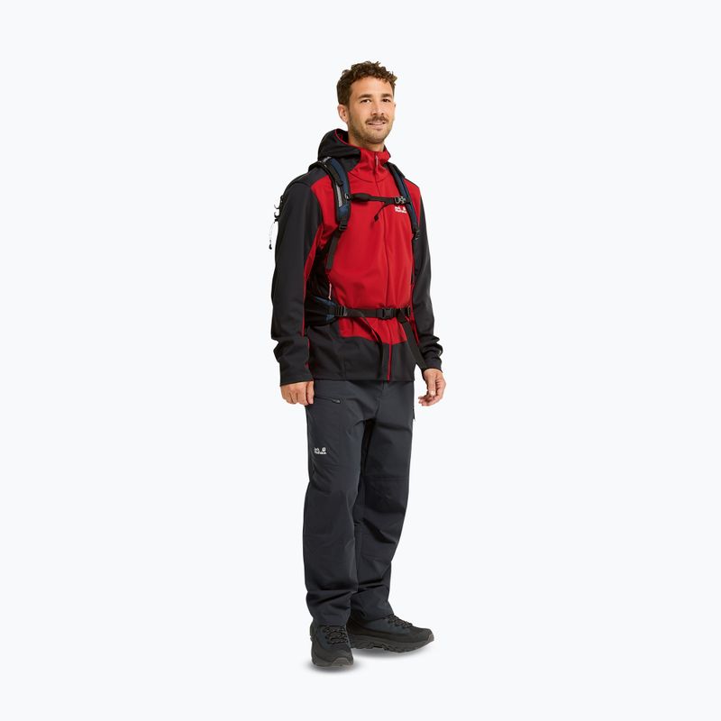 Куртка софтшелл чоловіча Jack Wolfskin Skyvail siren red 2