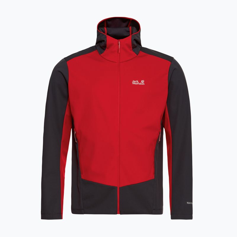 Куртка софтшелл чоловіча Jack Wolfskin Skyvail siren red 7