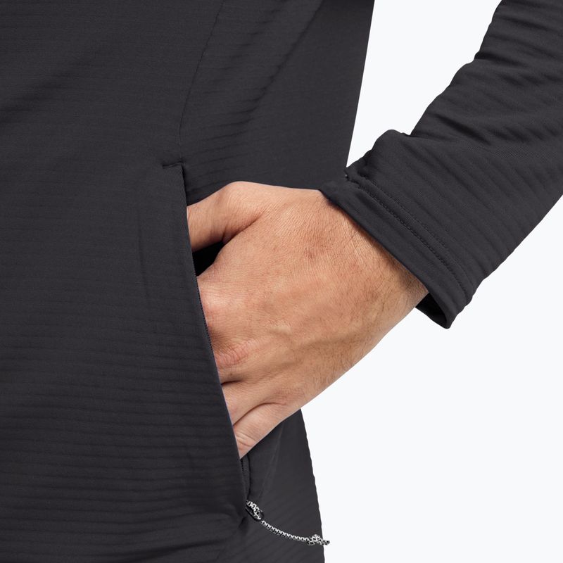 Кофта трекінгова чоловіча  Jack Wolfskin Litestride Full Zip black 6