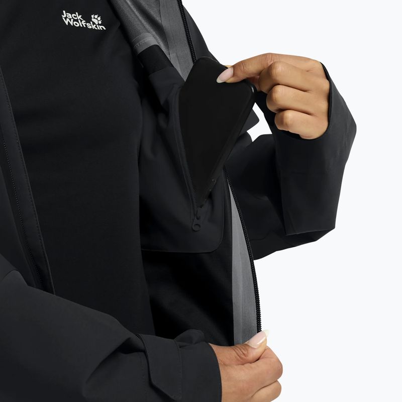 Куртка дощовик жіноча Jack Wolfskin Rockpaw 3L phantom 6