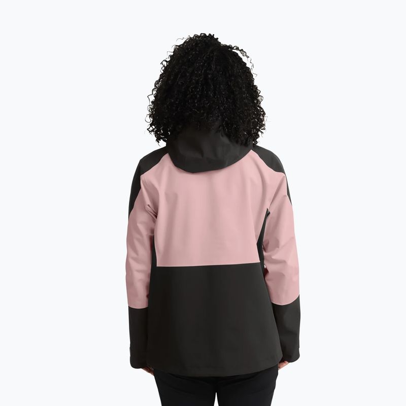 Куртка дощовик жіноча Jack Wolfskin Rockpaw 3L rosegarden 3