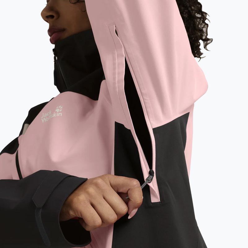 Куртка дощовик жіноча Jack Wolfskin Rockpaw 3L rosegarden 5