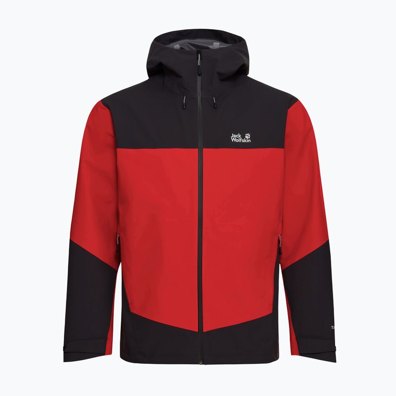 Куртка дощовик чоловіча Jack Wolfskin Rockpaw 3L siren red 7