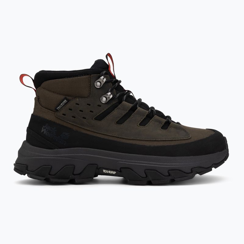 Черевики туристичні чоловічі Jack Wolfskin Apex Hike Texapore Mid obsidian moss 2