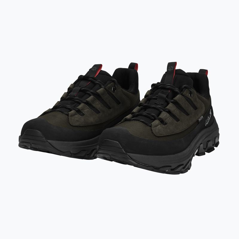 Взуття трекінгове чоловіче Jack Wolfskin Apex Hike Texapore Low obsidian moss 2