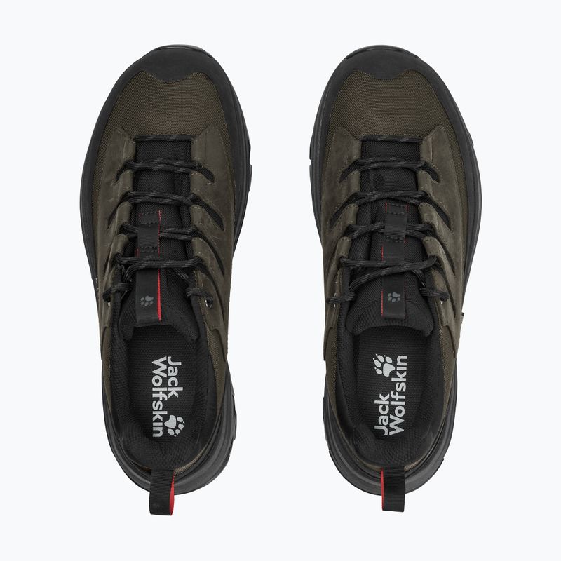 Взуття трекінгове чоловіче Jack Wolfskin Apex Hike Texapore Low obsidian moss 4