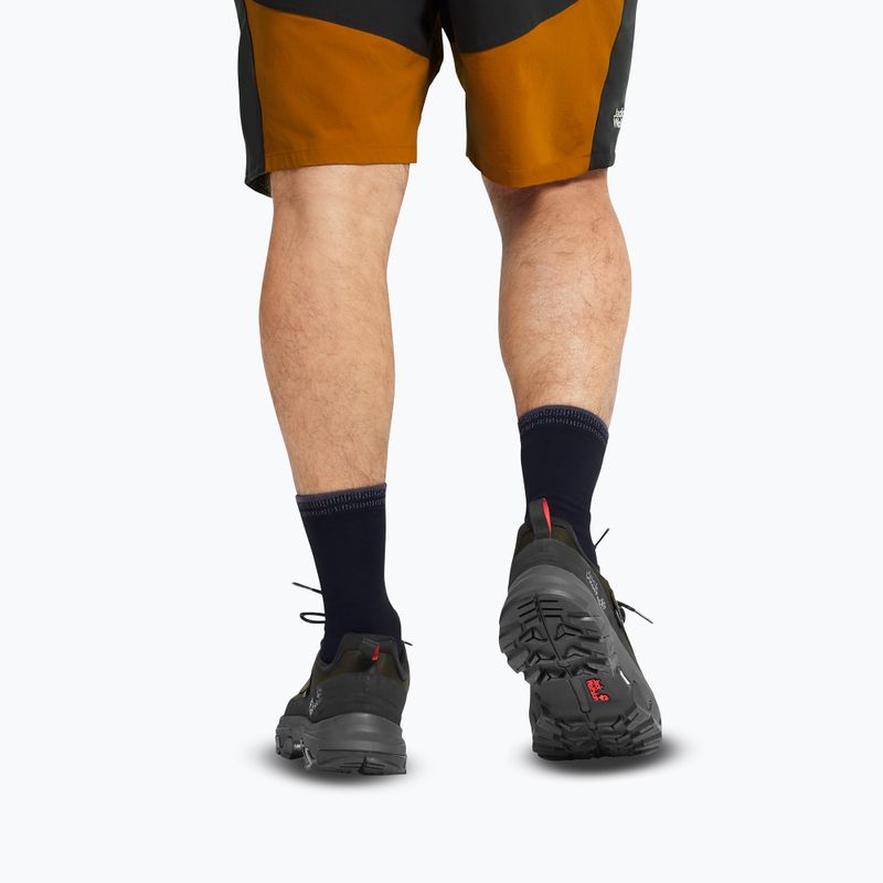 Взуття трекінгове чоловіче Jack Wolfskin Apex Hike Texapore Low obsidian moss 9