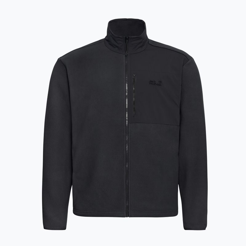 Кофта флісова чоловіча Jack Wolfskin Sumetro Full Zip black 7