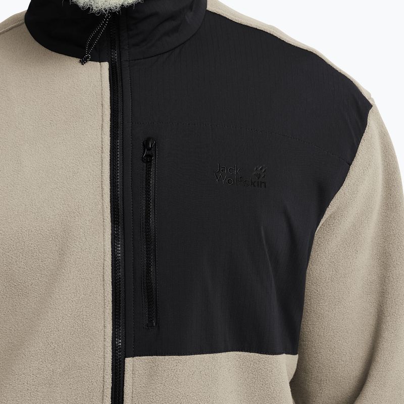 Кофта флісова чоловіча Jack Wolfskin Sumetro Full Zip oyster 5