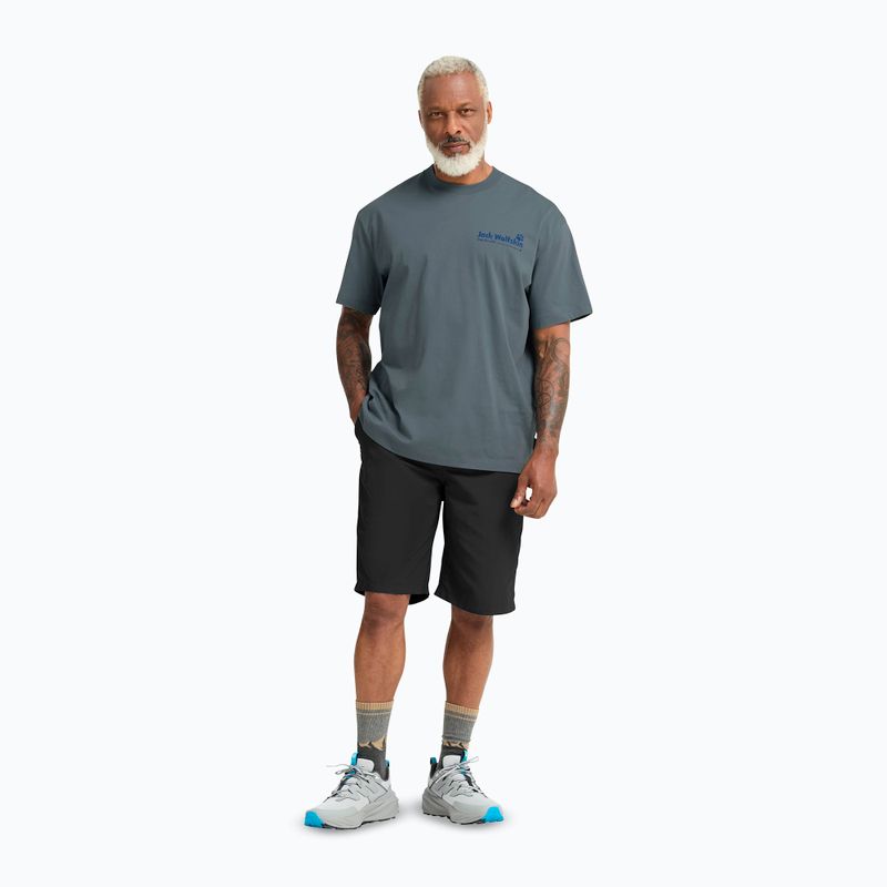 Шорти трекінгові чоловічі Jack Wolfskin Duneland black 2