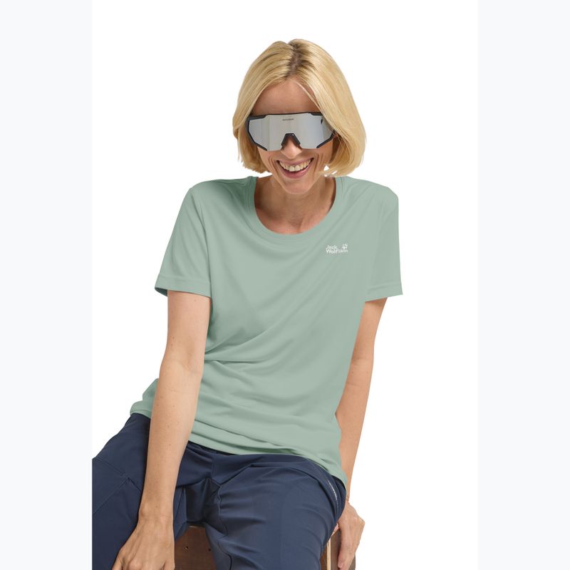 Футболка трекінгова жіноча Jack Wolfskin Tech T green zinnia 4