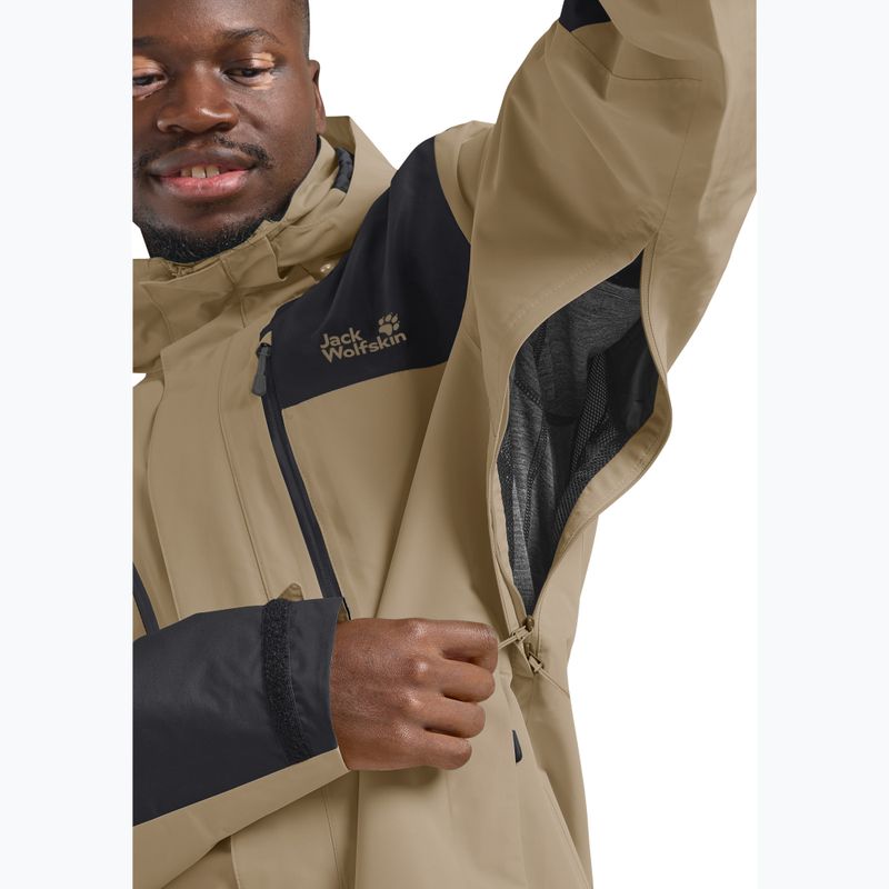 Куртка дощовик чоловіча Jack Wolfskin Jasper 2L hazel wood 5