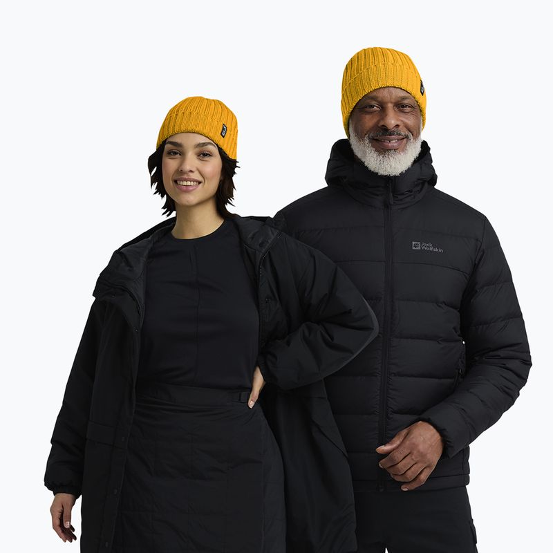 Шапка зимова Jack Wolfskin Rib Knit burly yellow jw 4
