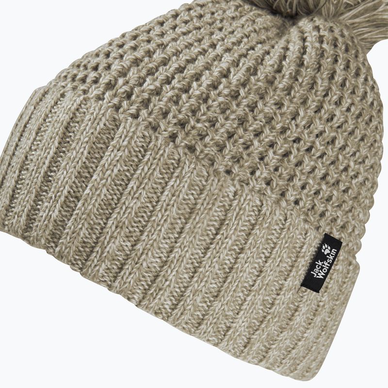 Шапка зимова жіноча Jack Wolfskin Medley Knit Beanie hazel wood 2
