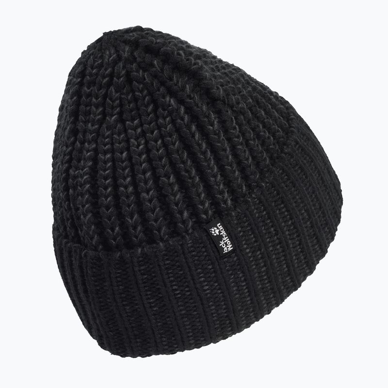 Шапка зимова Jack Wolfskin Badge Beanie black 2