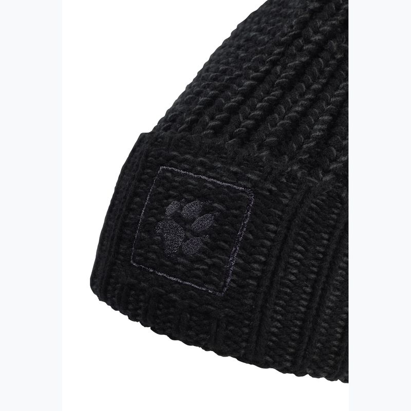Шапка зимова Jack Wolfskin Badge Beanie black 3