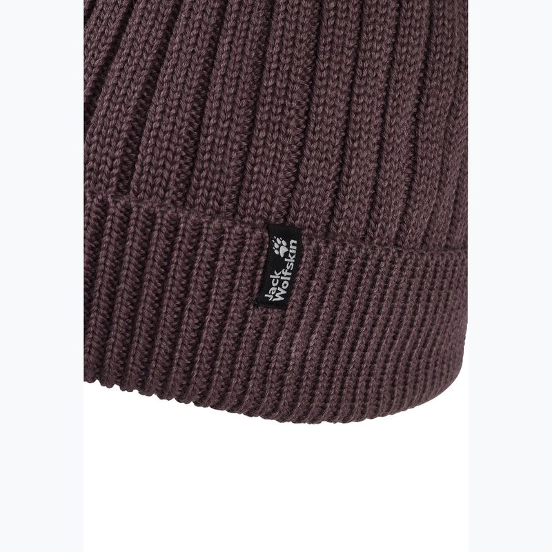 Шапка зимова Jack Wolfskin Pom Pom Beanie sheer plum 3