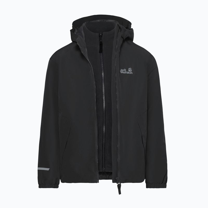 Куртка 3в1 дитяча Jack Wolfskin Iceland 3IN1 2026 black 3