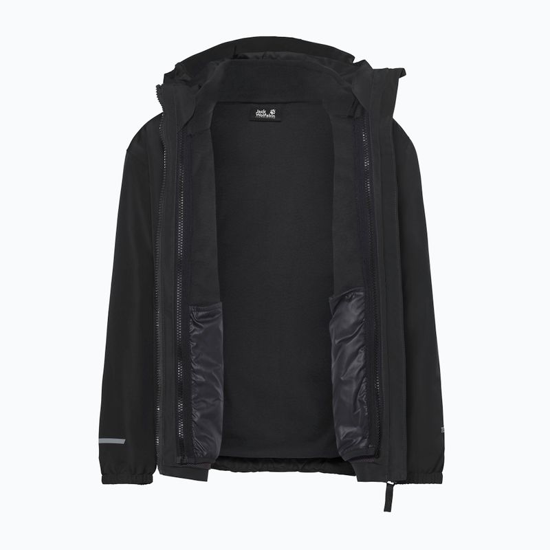 Куртка 3в1 дитяча Jack Wolfskin Iceland 3IN1 2026 black 4