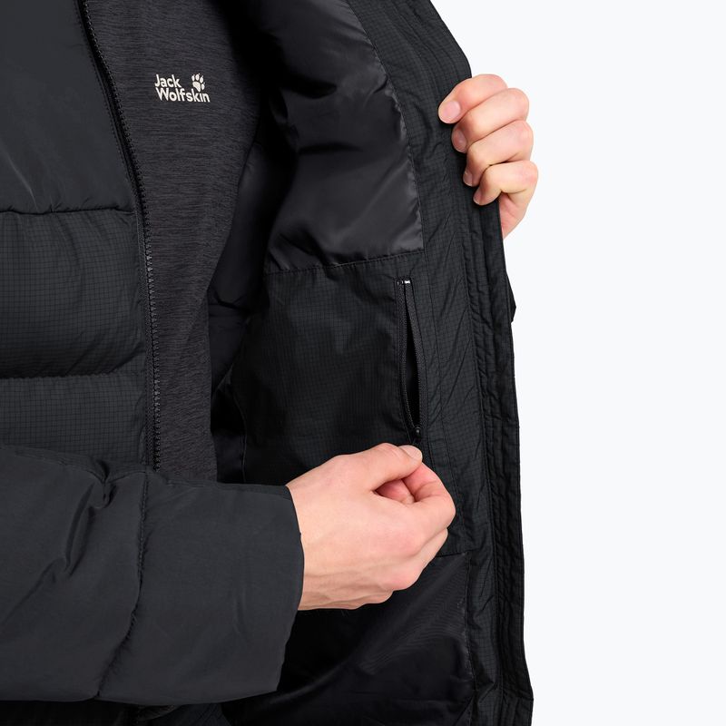 Куртка утеплена чоловіча Jack Wolfskin Icy Hollow Hooded phantom 5