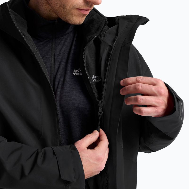 Куртка 3в1 чоловіча Jack Wolfskin Stonetrail 3In1 black 8