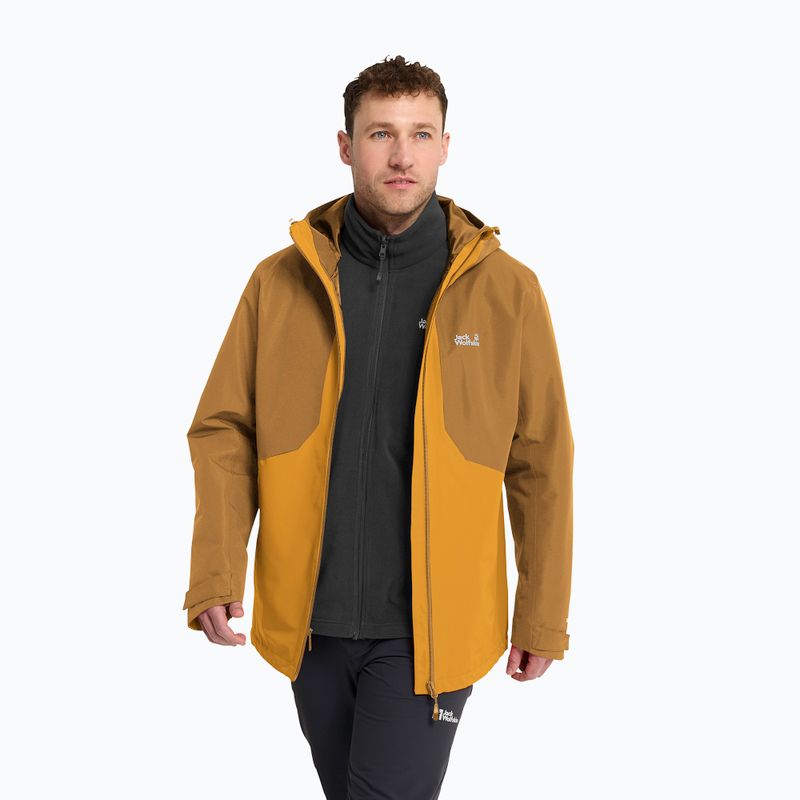 Куртка 3в1 чоловіча Jack Wolfskin Stonetrail 3In1 burly yellow jw 4