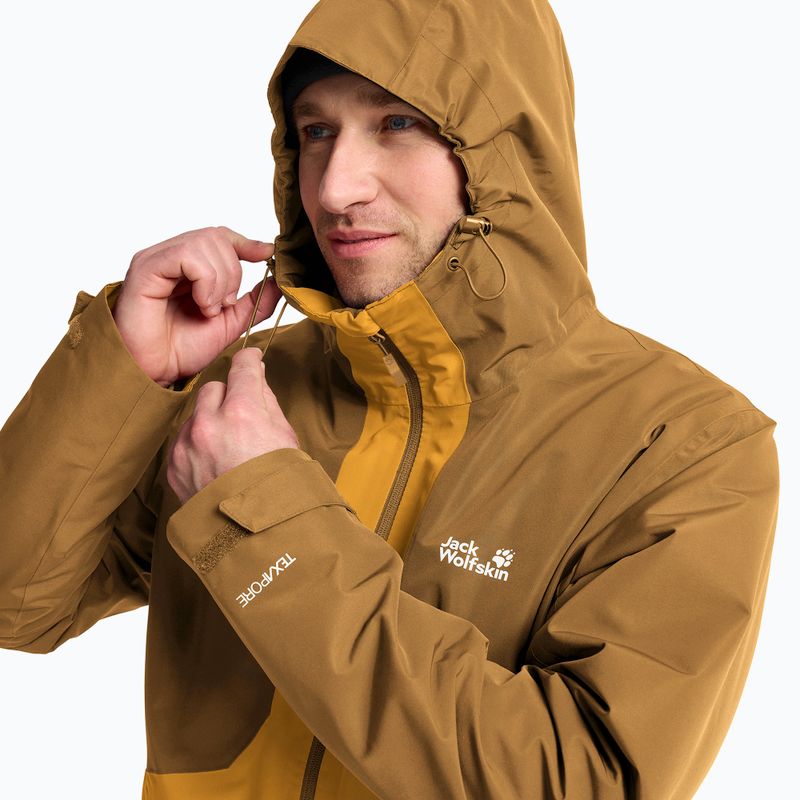 Куртка 3в1 чоловіча Jack Wolfskin Stonetrail 3In1 burly yellow jw 7