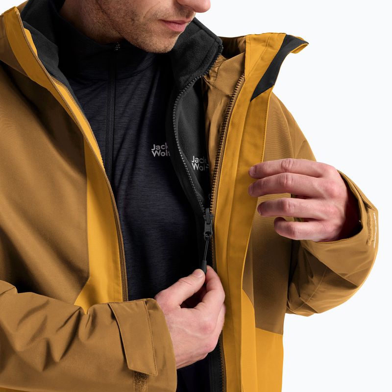 Куртка 3в1 чоловіча Jack Wolfskin Stonetrail 3In1 burly yellow jw 8