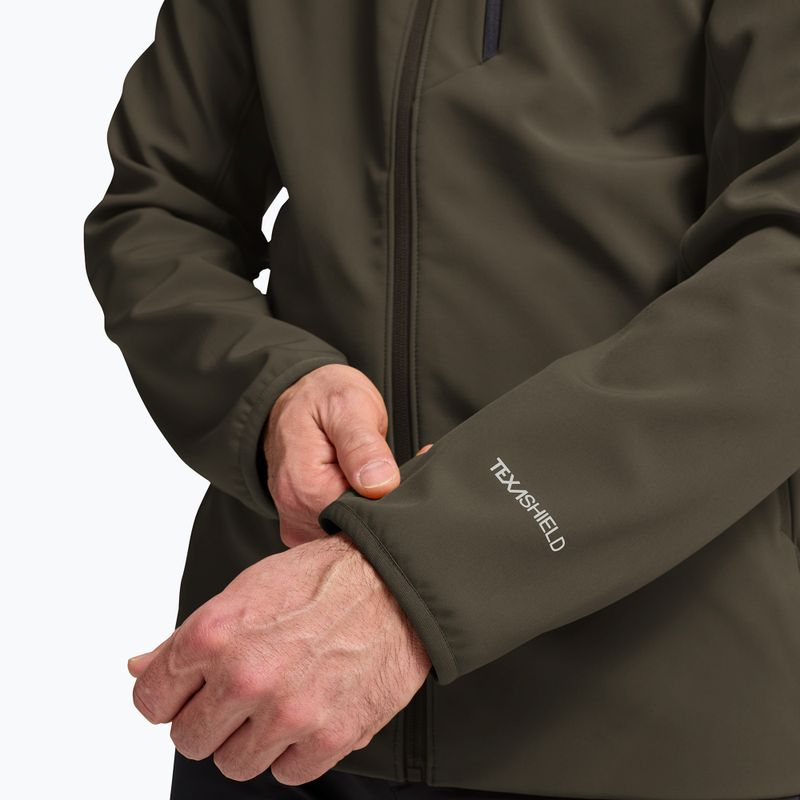 Куртка вітрозахисна чоловіча Jack Wolfskin Wild Winds Hooded obsidian moss 7